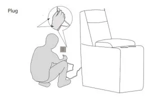 COSTCO 1434694 Fabric Reclining Sectional-Put