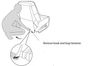 COSTCO 1434694 Fabric Reclining Sectional-Remove hook