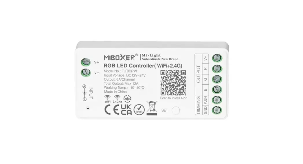 Miboxer Fut037w Rgb Led Controller User Manual