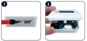 SALUS HTRP230(50) Wired Programmable Digital Thermostat-Montage