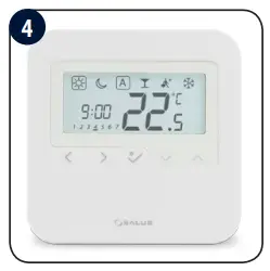 SALUS HTRP230(50) Wired Programmable Digital Thermostat-Montage2