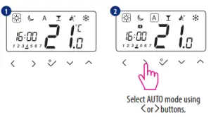 SALUS HTRP230(50) Wired Programmable Digital Thermostat-NSB function