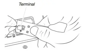 Unplug the LED terminal