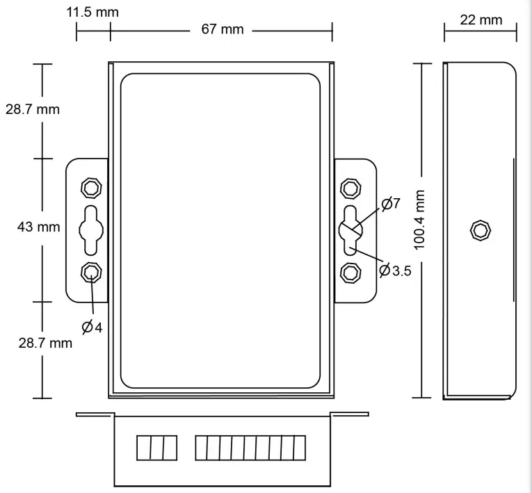 MOXA TCC 100 Series Serial to Serial Converter - Schematic