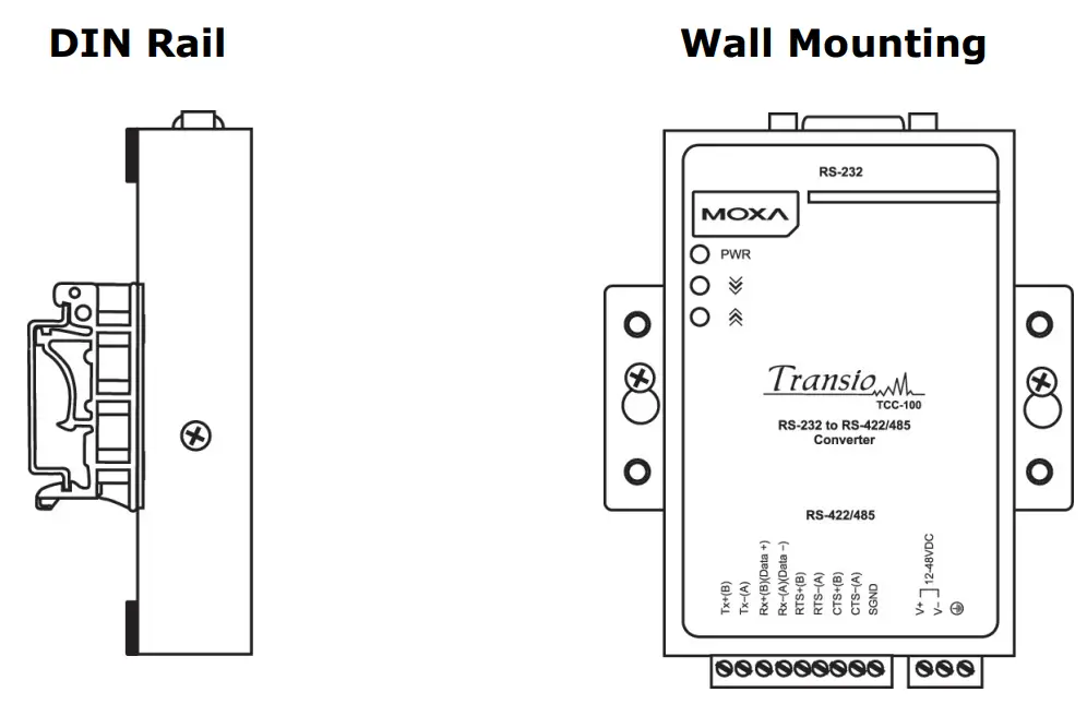 MOXA TCC 100 Series Serial to Serial Converter - terminal block 4
