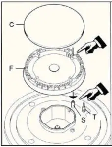 eurotech ED GC604SS 60cm Gas Cooktop - BURNERS