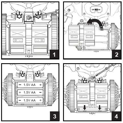 Zeeva 138403-00 Dartbot Bluetooth App Controlled Robot with Dart Shooter fig-4
