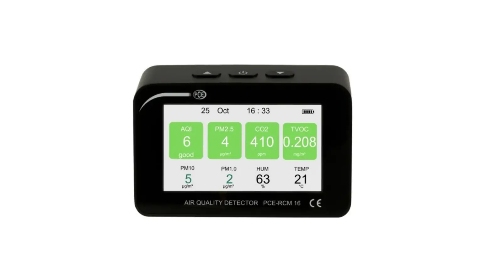 Pce Inst Air Quality Meter Pce-rcm 16 User Manual