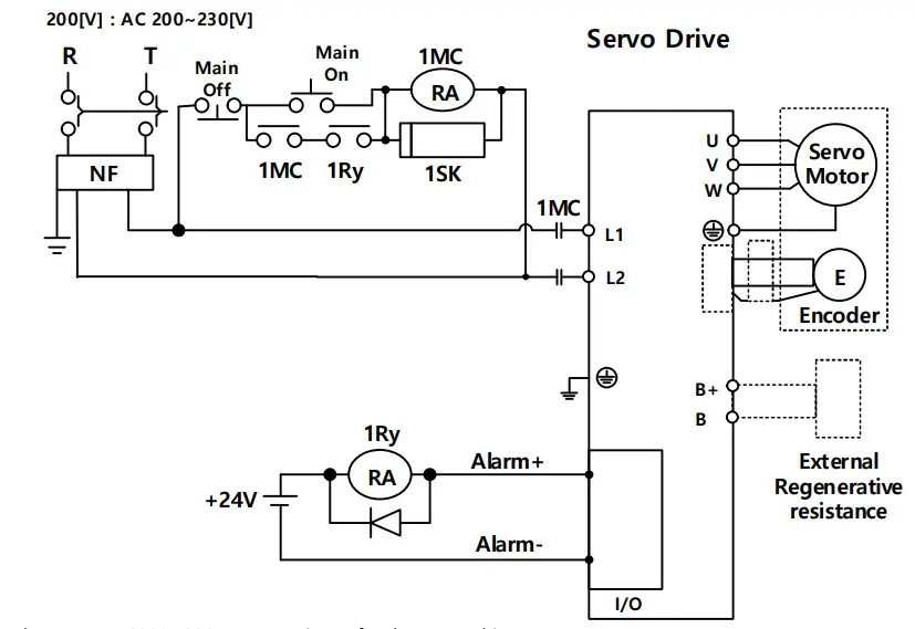 LS L7C Series L7CA004U AC Servo Controller - Wiring Precautions