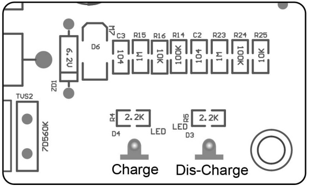 TOPENS UPS01 Uninterrupted Power Supply - Indicators