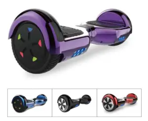 LIKESPORTING RCB LED Light Self Balancing Electric Skateboard - selfh