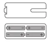 Yamaha YDS-150 Digital Saxophone - Insert the four new batteries