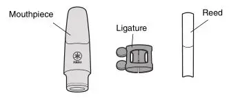 Yamaha YDS-150 Digital Saxophone - Slide the mouthpiece onto the body’s neck