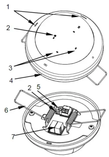 Zennio ZPDC30LVT Presentia C vT Presence Detector with Luminosity Sensor for Ceiling Mounting - INSTALLATION