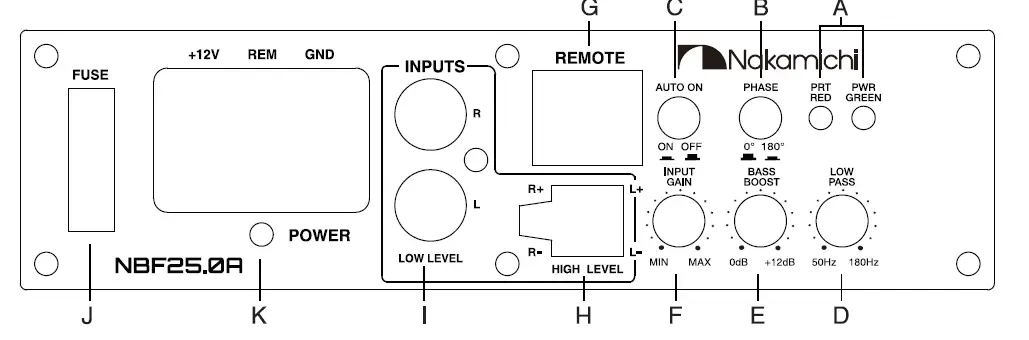 Nakamichi NBF25.0A 10 Inch Full Aluminum Active Subwoofer fig 2