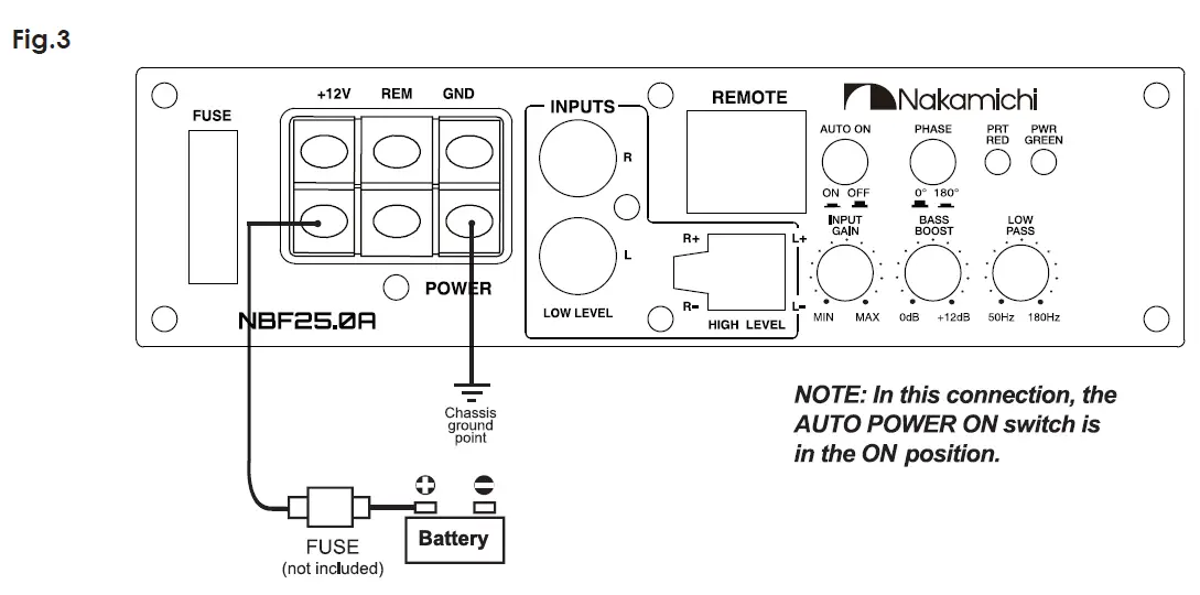 Nakamichi NBF25.0A 10 Inch Full Aluminum Active Subwoofer fig 5