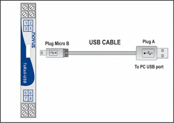 novus-TxRail-USB-Software-Configurable-DIN-Rail-Mount-Temperature-Transmitter-FIG-1