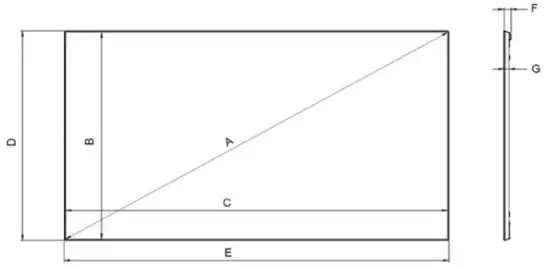 dragonfly ALR 120 120 Inch Projection Screen - . Dimensions
