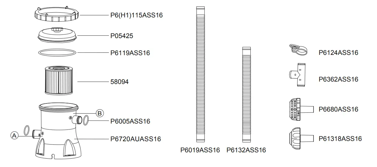 Bestway 58383 530 Gal Flowclear Filter Pump - fig1