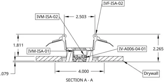 Ivani IV-ISA-01 Intelligent Sensor Array Accessory Dimensions L