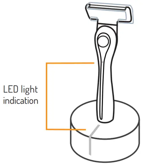BIC SX9AZ005 BLU Flex 2 Hybrid Men's Twin Blade Razor One Handle 10 Cartridges - led