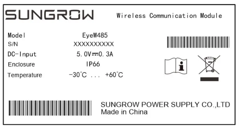 SUNGROW EyeW485 Wireless Communication Module-FIG1