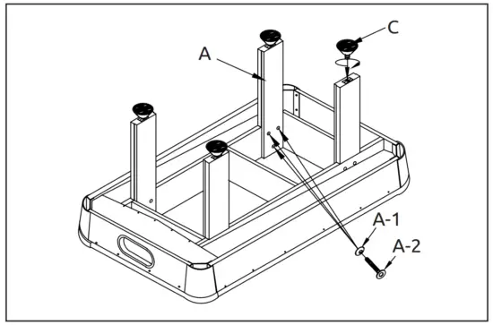 VIAVITO PT200 6FT Pool Table - fig1