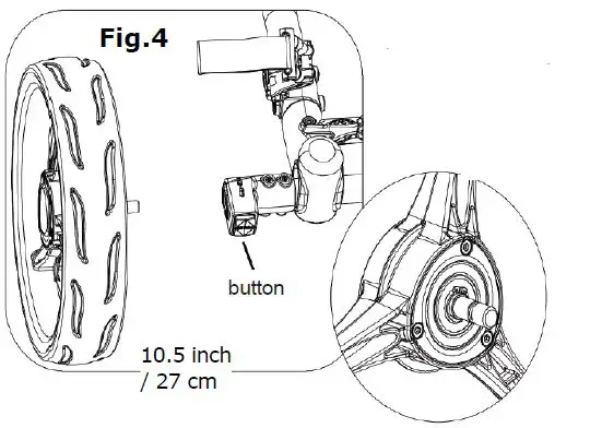 COSTWAY-. SP37606 -3 Wheel -Steel- Golf- Push- Cart -Trolly -5