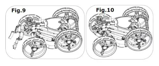 COSTWAY-. SP37606 -3 Wheel -Steel- Golf- Push- Cart -Trolly -8