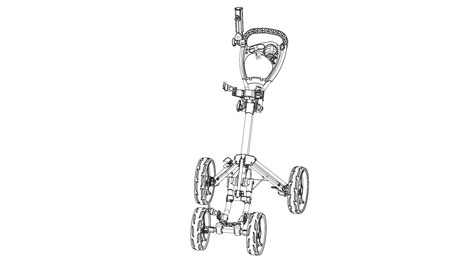 Costway Sp37606 3 Wheel Steel Golf Push Cart Trolly User Manual