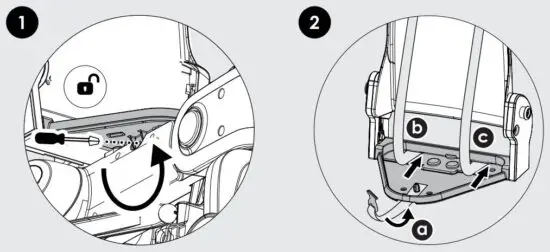 FIG 33 Safety harness installation