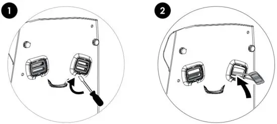 FIG 36 Safety harness removal