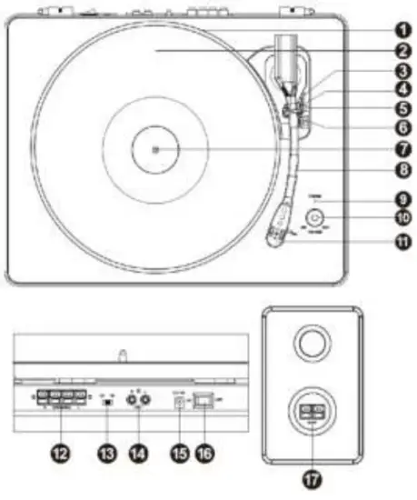 audizio RP330 Series Set Record Player - 1