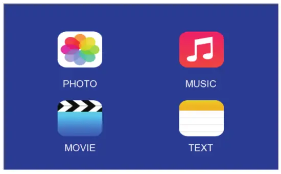 DBPOWER L22 Q6 Mini LCD Video Projector - Boot Screen