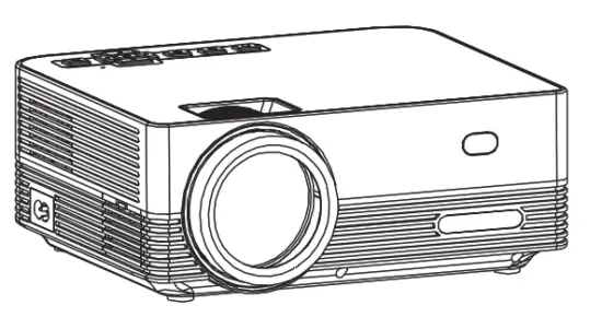 DBPOWER L22 Q6 Mini LCD Video Projector - Horizontal