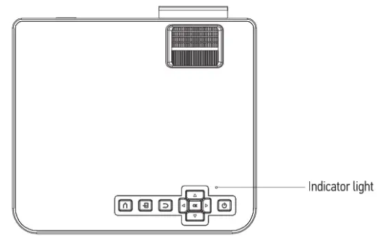 DBPOWER L22 Q6 Mini LCD Video Projector - Indicator