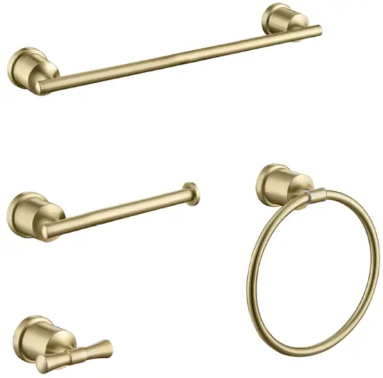 RBROHANT RB0859 Piece Brushed Gold Bathroom Hardware