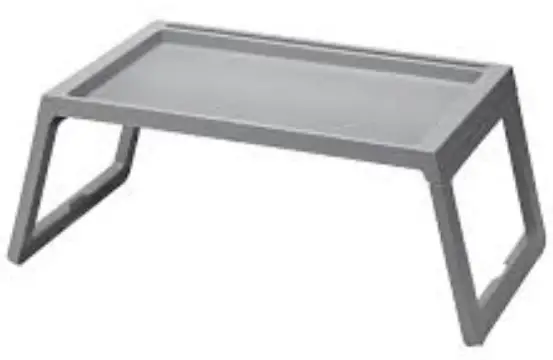 IKEA KLIPSK Grey Bed Tray