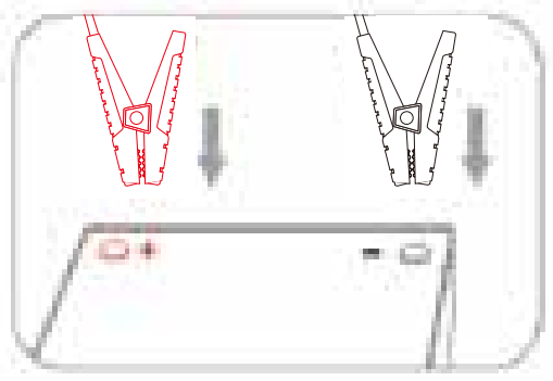 Remove the battery clamp