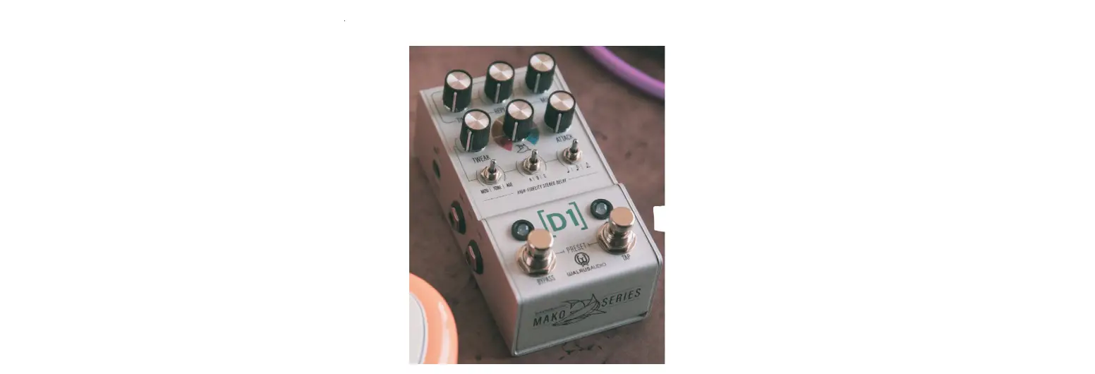 Walrus Audio D1 High-fidelity Stereo Delay Instruction Manual Walrus Audio D1 High-fidelity Stereo Delay Instruction Manual