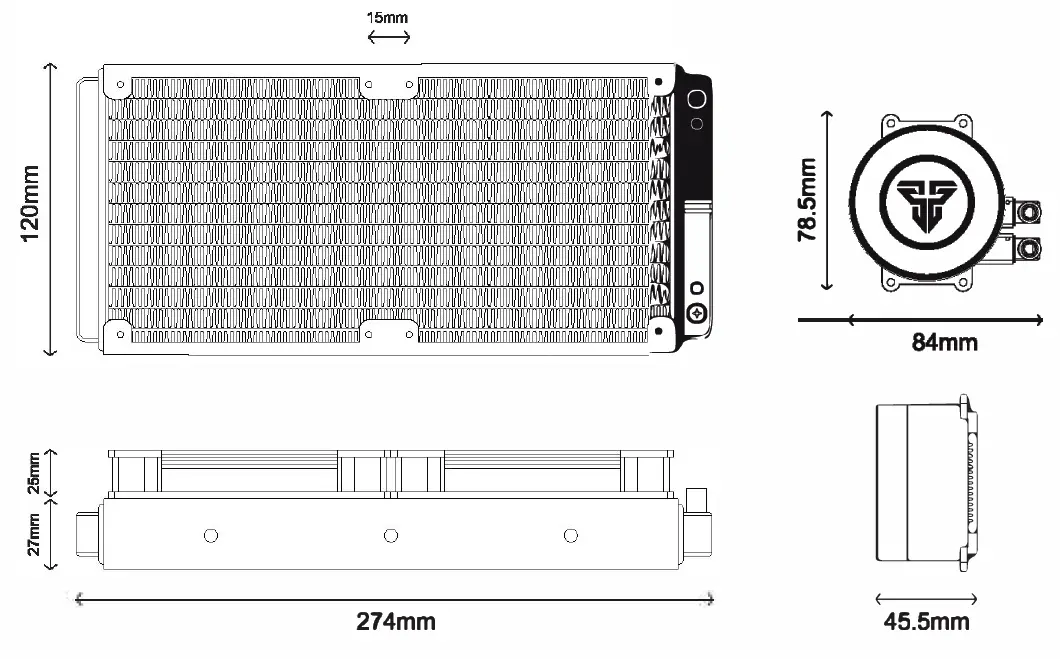FANTECH-Polar-LC240-CPU-Liquid-Cooler-fig-1