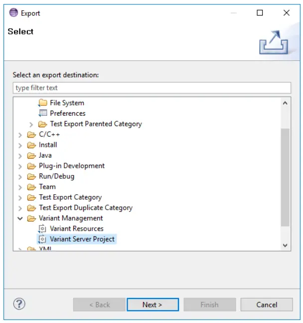 Exporting A Local Project