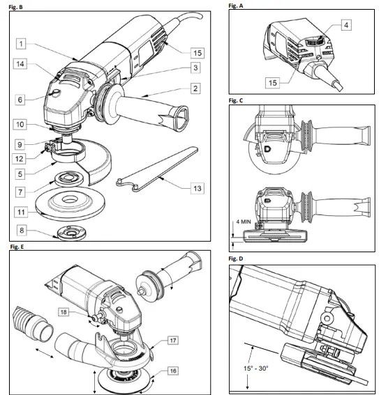 ARBORTECH PWC.SA.900.60 Power Carving Unit Angle Grinder-fig7