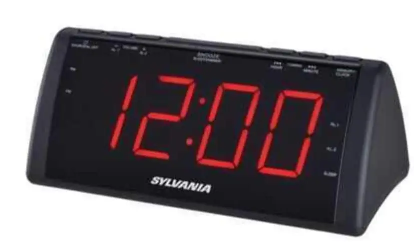 SYLVANIA-SCR1808-1.8-Inch-Screen-USB-Clock-Radio