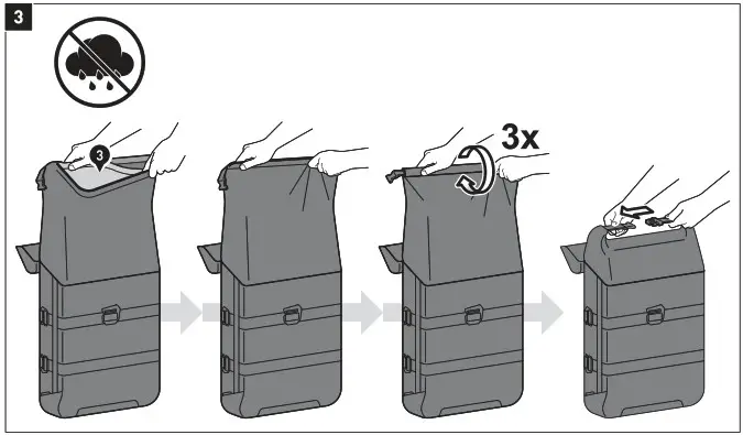 SW MOTECH BC SYS 22 961 30000B SysBag 15 Nag System for Motorcycle - care