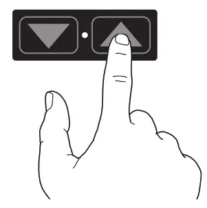 Innovative Design Works Winston-E Electric Triple Monitor Sit-Stand Workstation - Press up or down button