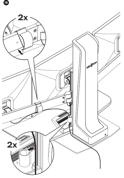 Innovative Design Works Winston-E Electric Triple Monitor Sit-Stand Workstation - fig15
