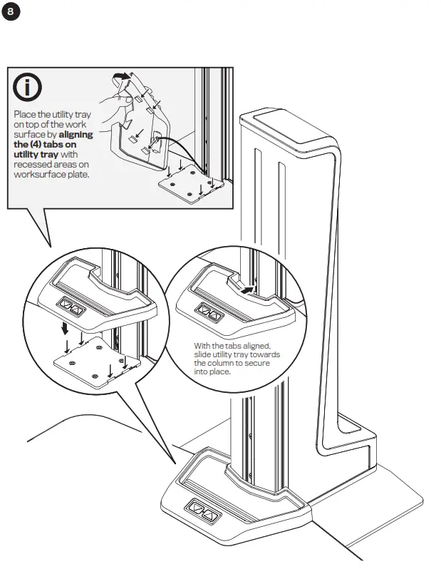 Innovative Design Works Winston-E Electric Triple Monitor Sit-Stand Workstation - fig8
