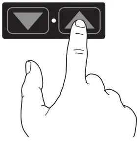 Innovative Design Works Winston-E Electric Triple Monitor Sit-Stand Workstation - press up button and release