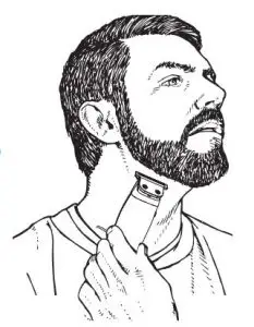FIG 9 TRIMMING AND EDGING YOUR BEARD